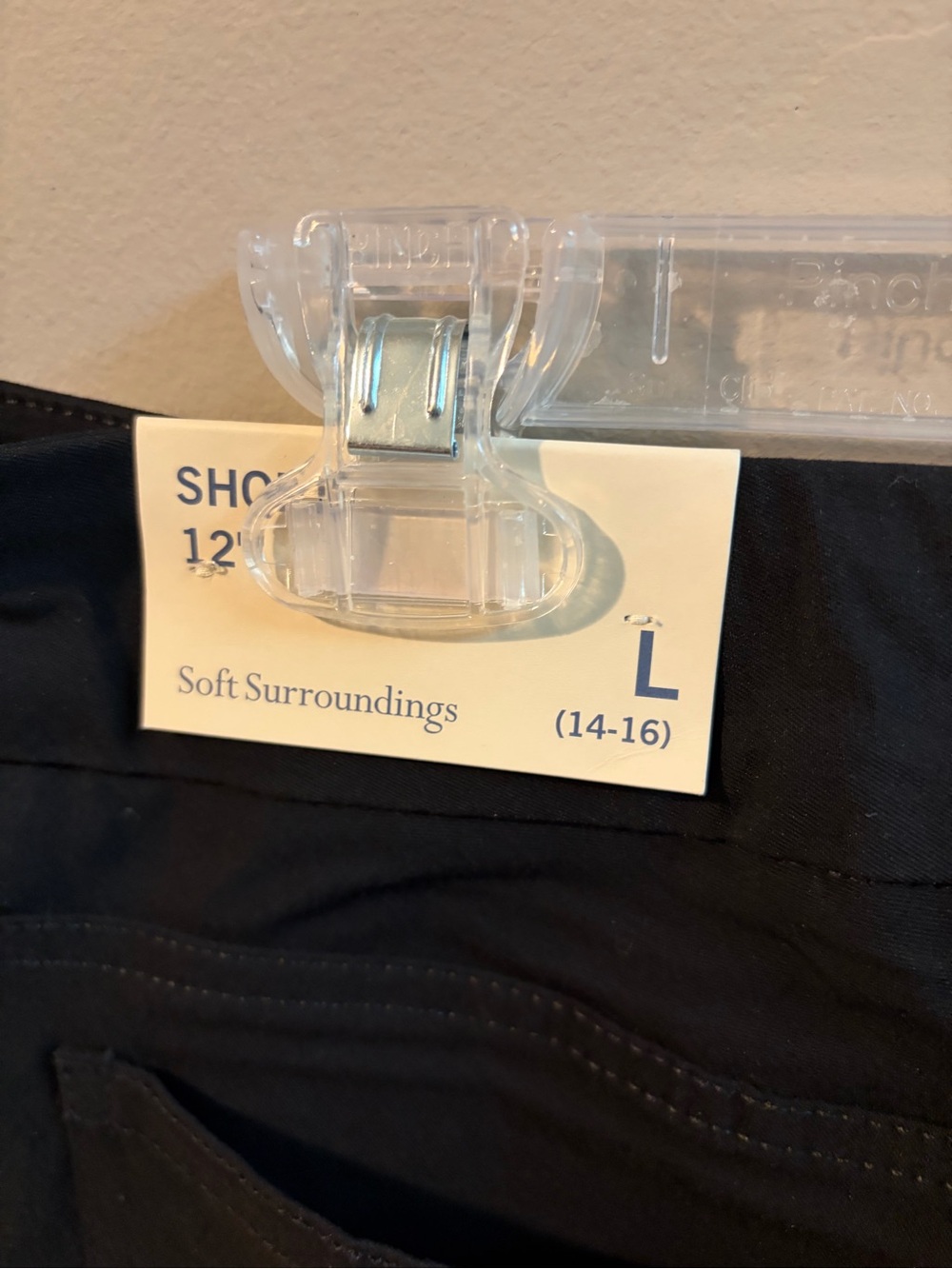 Soft Surroundings Black Straight-Leg Pants